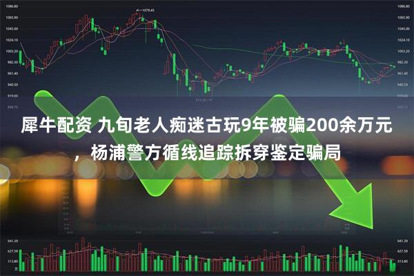 犀牛配资 九旬老人痴迷古玩9年被骗200余万元，杨浦警方循线追踪拆穿鉴定骗局